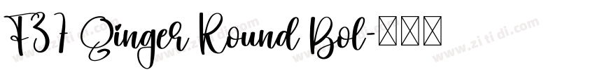 F37 Ginger Round Bol字体转换